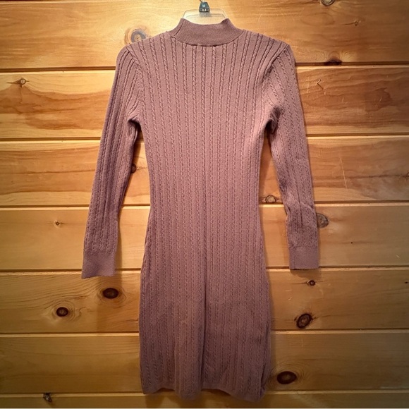 Abercrombie & Fitch Brown Long Sleeve Dress with Timeless Elegance - Picture 7 of 10